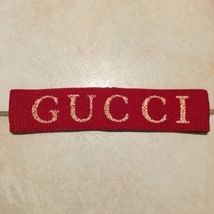 Red elastic Gucci headband NWOT